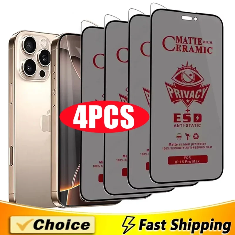 4Pcs Matte Ceramic Privacy Scr - Matte Anti Glare Screen 评论和价格